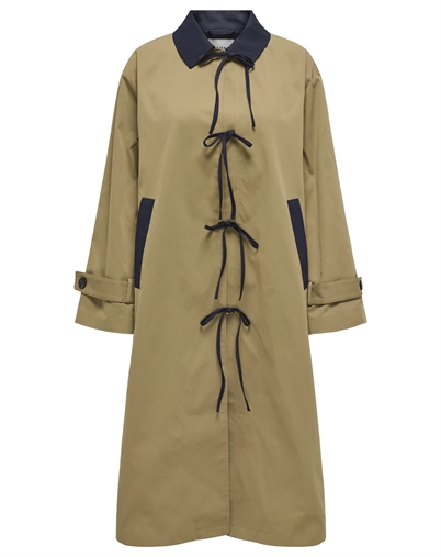 Orchid Long Bow Trenchcoat - Only